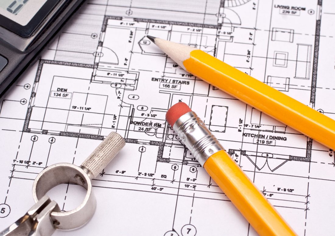 Engineering and architecture drawings Engineering and architecture drawings with pencil